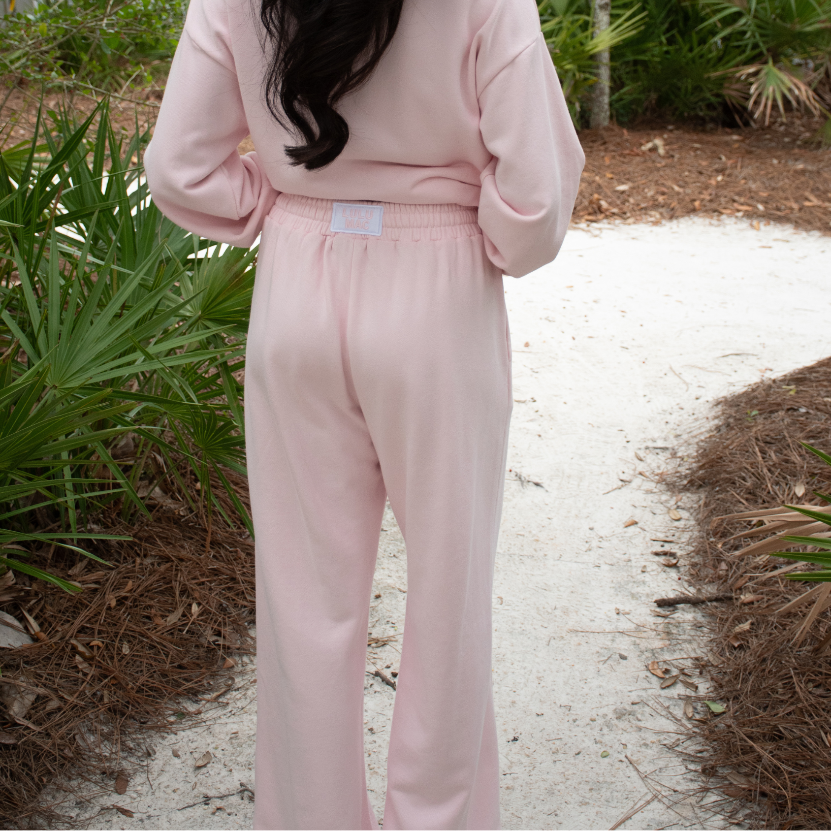 LM-PA-1001  TERRY CLOTH PANT-LIGHT PINK
