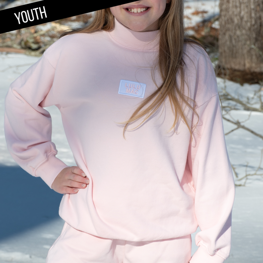 KD-TP-1001 KID LONGSLEEVE TERRY CLOTH TOP-LIGHT PINK