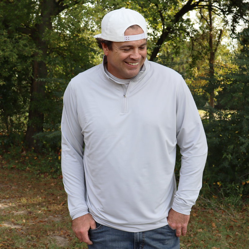 SL-SH1000 1/4 ZIP PULLOVER GREY