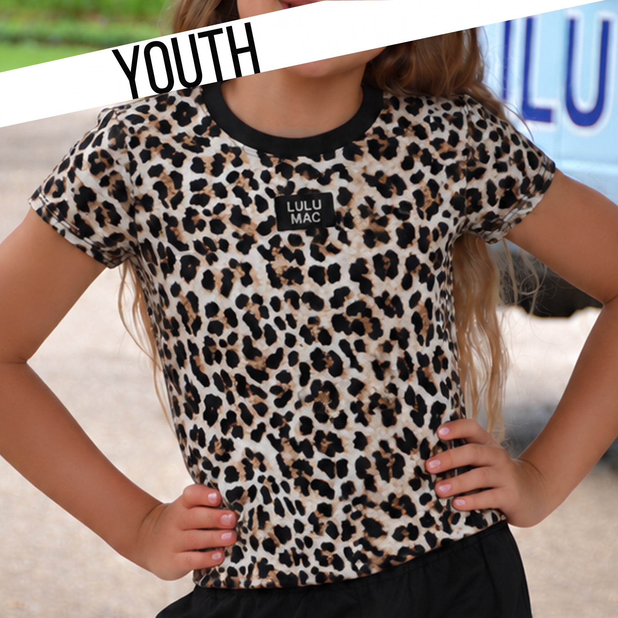 KD-TP1000 Kids Print Baby Doll Top - Leopard