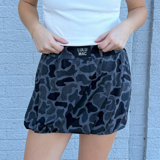 LM-SK-1000 BUBBLE SKIRT - BLACK CAMO