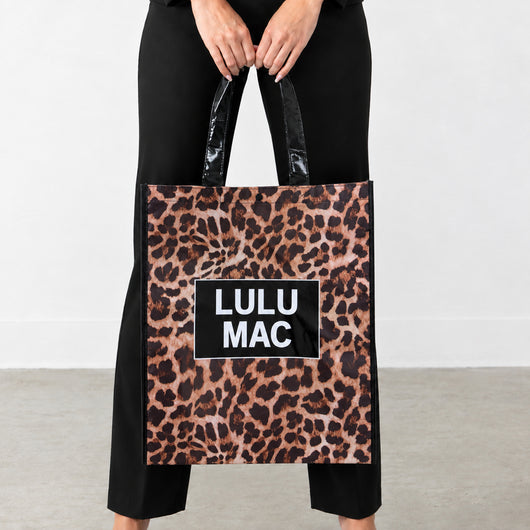LM-BG-1004 REUSABLE TOTE -LEOPARD