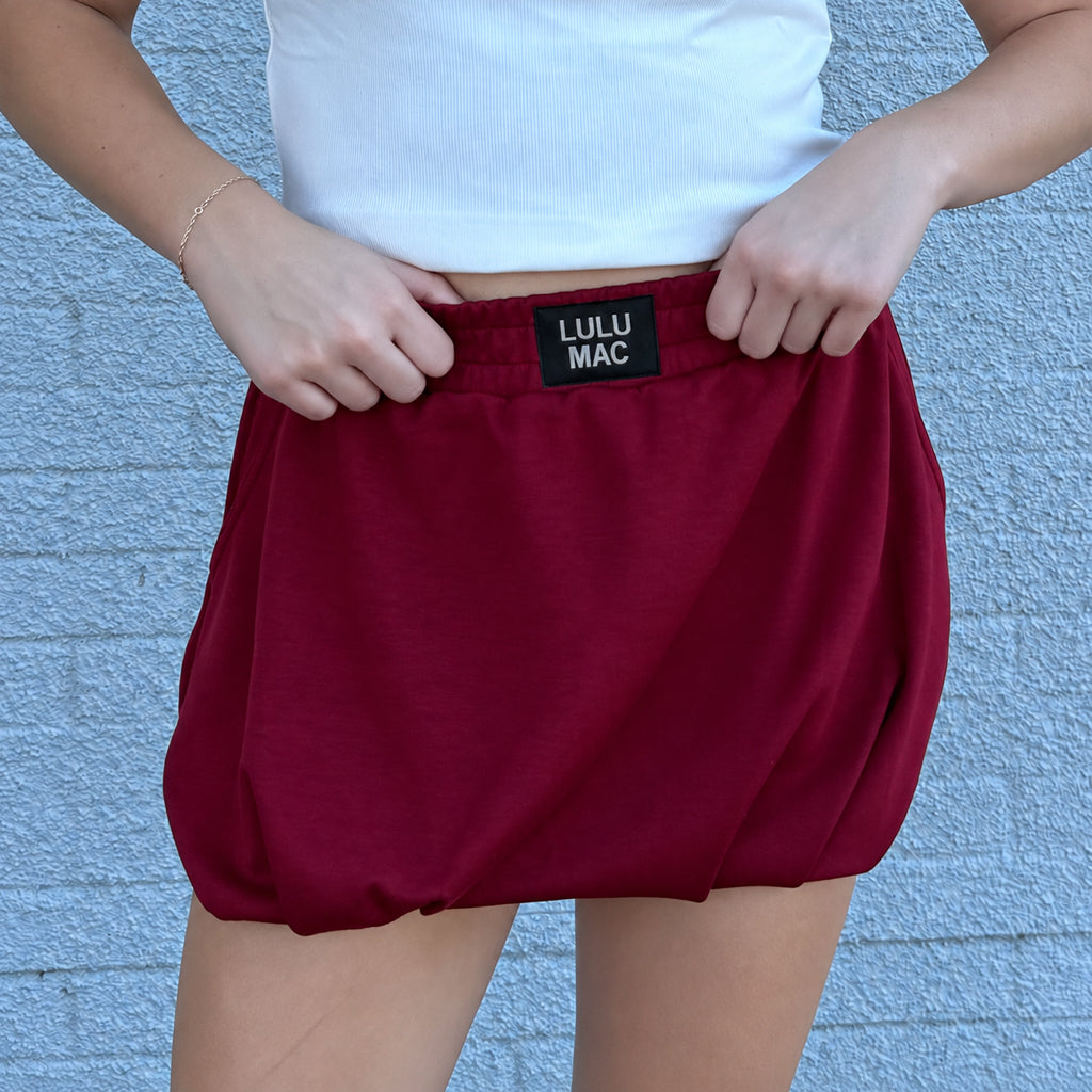 LM-SK-1000 BUBBLE SKIRT - MAROON