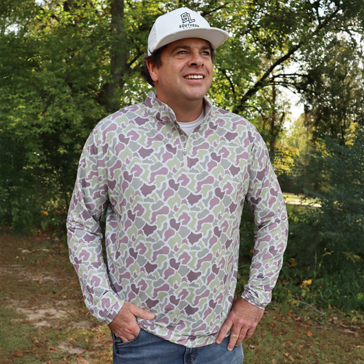 SL-SH1000 1/4 ZIP PULLOVER LIGHT CAMO