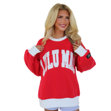 LM-SW-1002 Color Block Red/White - Stitch