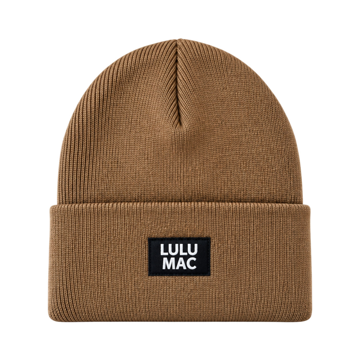 LM-BN-1005 LULU MAC PATCH BEANIE BROWN